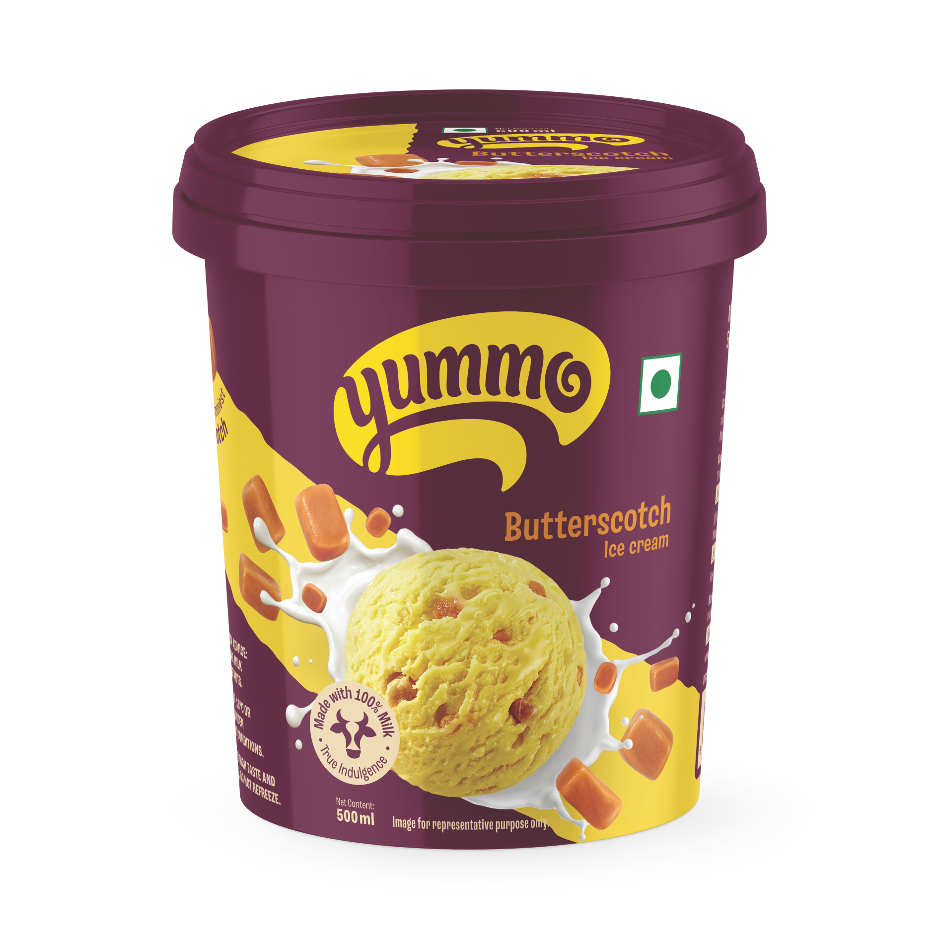 Yummo Butterscotch 500ml Tub